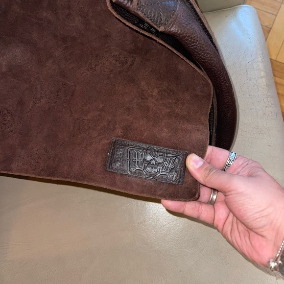 Auth Dussault, KISS-Gene Simmons UNISEX Leather Limited.Ed,Vintage Messenger Bag - Picture 6 of 11